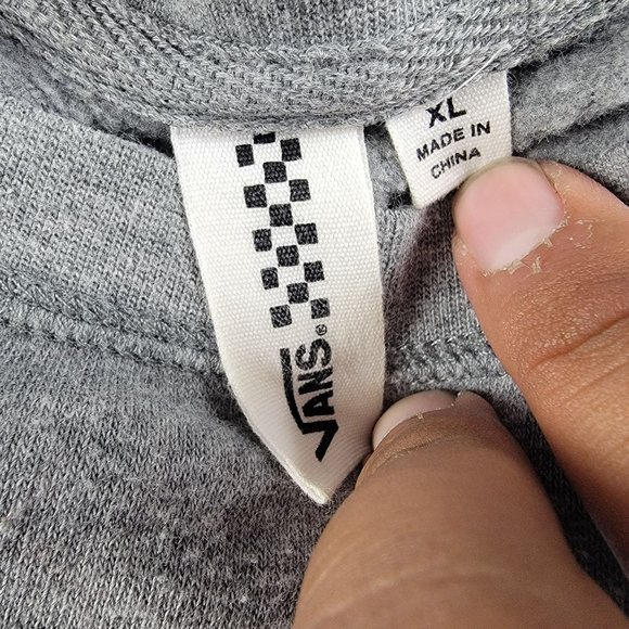 Vans Adults XL Gray Pullover Sweatshirt Greetings From Sunny Vans Long Sleeve - Picture 4 of 9